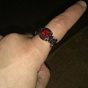 18k black gold filled size 8